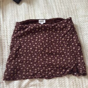 PacSun Red Wrap Mini Skirt Casual